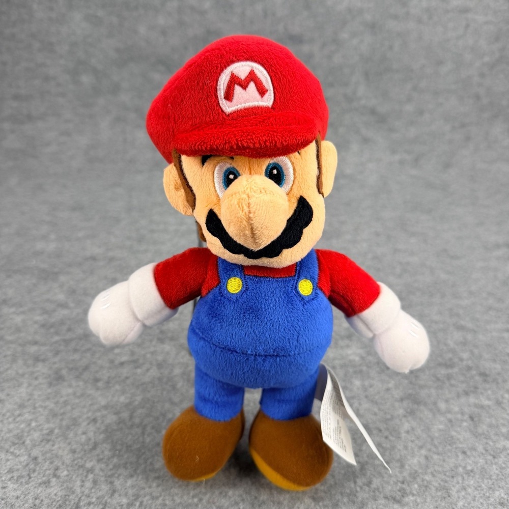 Nintendo Super Mario Plush 9" Stuffed Toy Red Hat Blue Overalls Character Doll